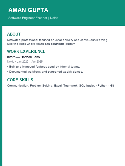 Professional Banner resume template